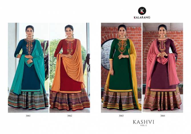 Kalarang Kashvi 2  Pure Jam Silk Cotton With Embroidery Work Festive Wear Latest fancy Designer Salwar Kameez